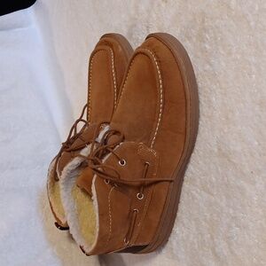 Ben Sherman brown fleece lined Ankel boots women's size 10